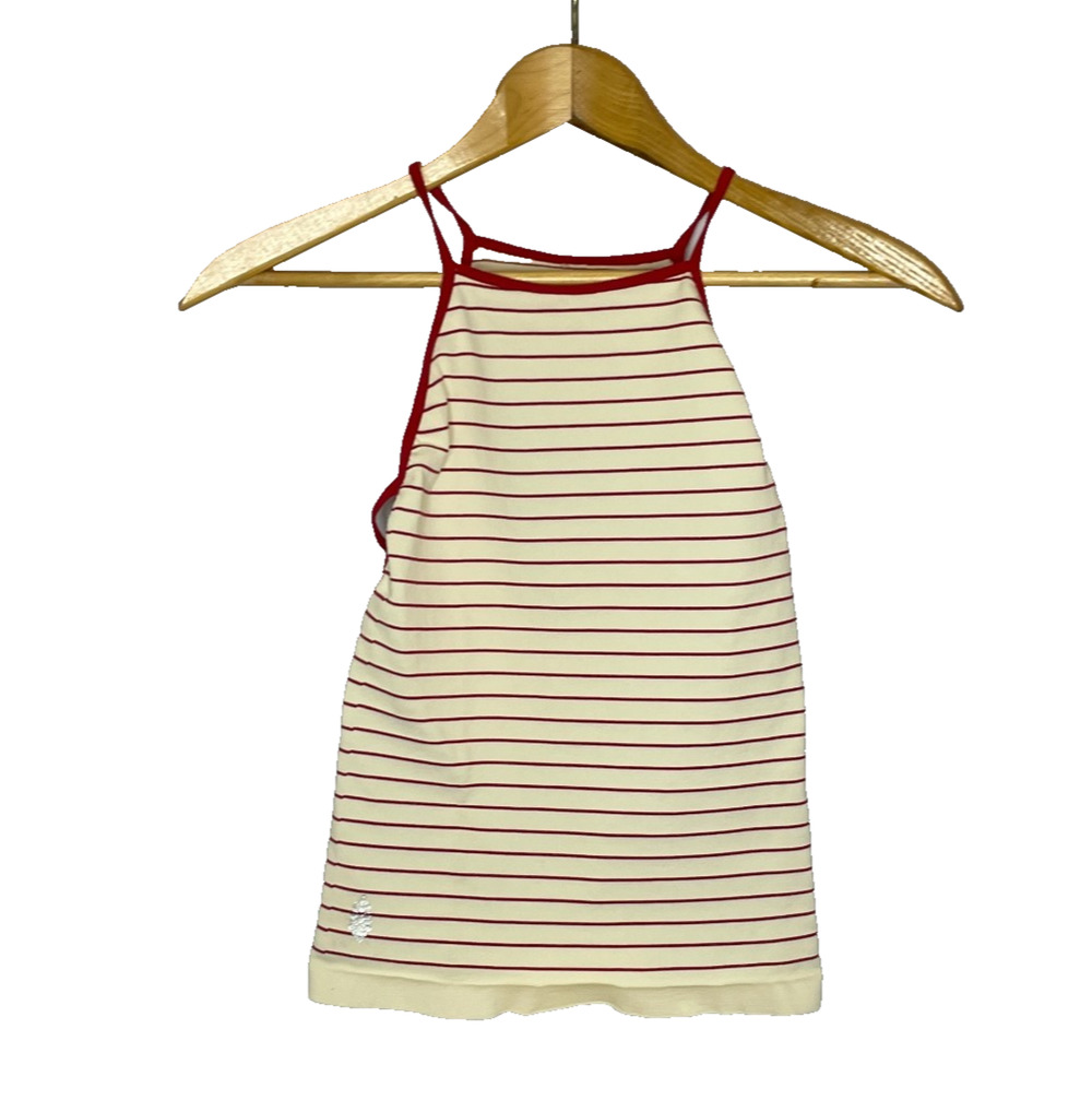 Women's XS/S Free People Movement New Dawn Stripe Halter Tank Top Crop